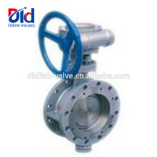 Shut Off Wafer 8 Gear Type Stainless Metal Seat Falnged High Temperature Butterfly Valve 6 Inch